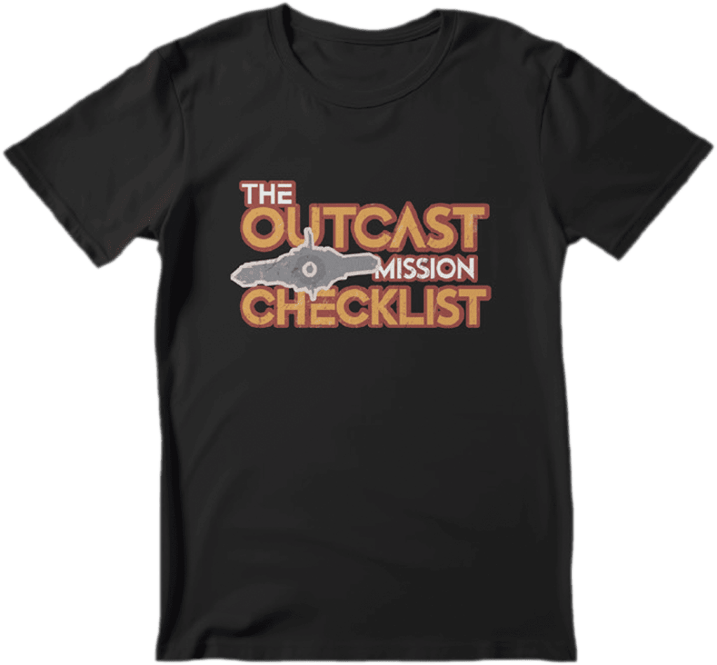 The Outcast Mission Checklist Tshirt V2